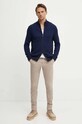 BOSS kardigan z domieszką wełny 50526846 granatowy AW24