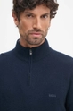 BOSS maglione in lana blu navy 50530314