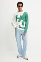Hugo Blue pulover din amestec de lana 50527220 verde AW24