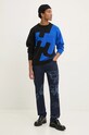 Пуловер с вълна Hugo Blue 50527220 черен AW24