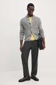 Aeronautica Militare cardigan din bumbac MA1454L409 gri AW24