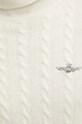 Aeronautica Militare pulover de lana MA1485L417 bej