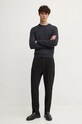 Вовняний светр Sisley 11BAS100Y сірий AW24