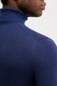 Sisley sweter wełniany 11BAS200A granatowy
