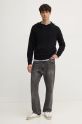 Sisley sweter 1QPSS200Q czarny AW24