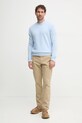 Sisley sweter wełniany 1244S102F niebieski AW24