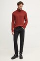 Sisley pulover de lana 1244S200I rosu AW24
