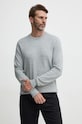 Svetr Calvin Klein kulatý šedá K10K113410