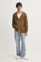Μάλλινη ζακέτα Levi's A8621 καφέ AW24