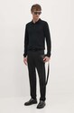 Calvin Klein sweter wełniany K10K113418 czarny AW24