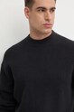Хлопковый свитер Calvin Klein Jeans чёрный J30J326200