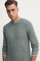 Guess sweter z domieszką wełny EARLE zielony M4BR04.Z3H82