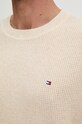 Bavlnený sveter Tommy Hilfiger MW0MW36525 béžová