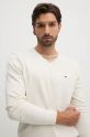 Tommy Hilfiger maglione in cotone beige MW0MW14745