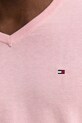 Бавовняний светр Tommy Hilfiger MW0MW14745 рожевий
