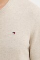 Tommy Hilfiger πουλόβερ ανδρικό βαμβακερό MW0MW14745 μπεζ
