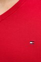 Tommy Hilfiger pulover de bumbac MW0MW14745 rosu