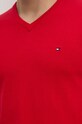 Tommy Hilfiger sweter bawełniany MW0MW14745 czerwony