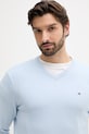 Хлопковый свитер Tommy Hilfiger голубой MW0MW14745