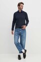 Tommy Hilfiger sweter bawełniany MW0MW14748 granatowy AA00