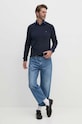 Tommy Hilfiger pulover de bumbac MW0MW14748 bleumarin AA00