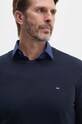 Tommy Hilfiger sweter bawełniany granatowy MW0MW14748