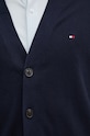 Tommy Hilfiger cardigan din bumbac MW0MW33111 bleumarin
