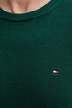 Βαμβακερό πουλόβερ Tommy Hilfiger MW0MW36347 πράσινο
