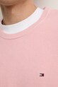 Tommy Hilfiger sweter bawełniany MW0MW36347 różowy