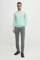 Хлопковый свитер Tommy Hilfiger MW0MW36347 зелёный SS25