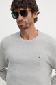 Bombažen pulover Tommy Hilfiger siva MW0MW36347