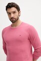 Tommy Hilfiger pulover de bumbac roz MW0MW36347