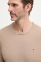 Хлопковый свитер Tommy Hilfiger бежевый MW0MW36347