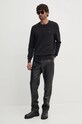 Хлопковый свитер Tommy Hilfiger MW0MW36347 чёрный SS25