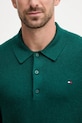 Tommy Hilfiger sweter z domieszką kaszmiru MW0MW36519 zielony