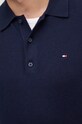 Pulover s dodatkom kašmira Tommy Hilfiger MW0MW36519 mornarsko plava