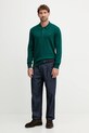 Пуловер с кашмир Tommy Hilfiger MW0MW36519 тюркоазен AW25