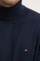 Tommy Hilfiger sweter bawełniany MW0MW36526 granatowy