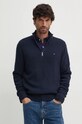 Bavlnený sveter Tommy Hilfiger bavlna tmavomodrá MW0MW36527