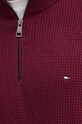 Bavlněný svetr Tommy Hilfiger MW0MW36527 burgundské