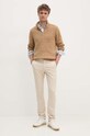 Βαμβακερό πουλόβερ Tommy Hilfiger MW0MW36532 μπεζ AW24