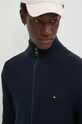 Tommy Hilfiger cardigan din bumbac bleumarin MW0MW37327