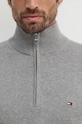 Tommy Hilfiger pulover de bumbac MW0MW37331 gri