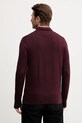 Odzież Tommy Hilfiger sweter bawełniany MW0MW37331 bordowy