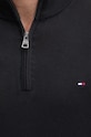 Tommy Hilfiger pulover de bumbac MW0MW37331 negru