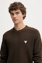 Guess Jeans sweter bawełniany brązowy M4BR30.Z3HM1