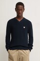 Хлопковый свитер Guess Jeans хлопок тёмно-синий M4BR33.Z3HM1