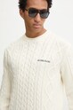 Guess Jeans sweter z domieszką wełny beżowy M4BR34.Z3HN2