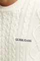 Guess Jeans sweter z domieszką wełny M4BR34.Z3HN2 beżowy