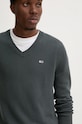Tommy Jeans pulover de bumbac gri DM0DM19429